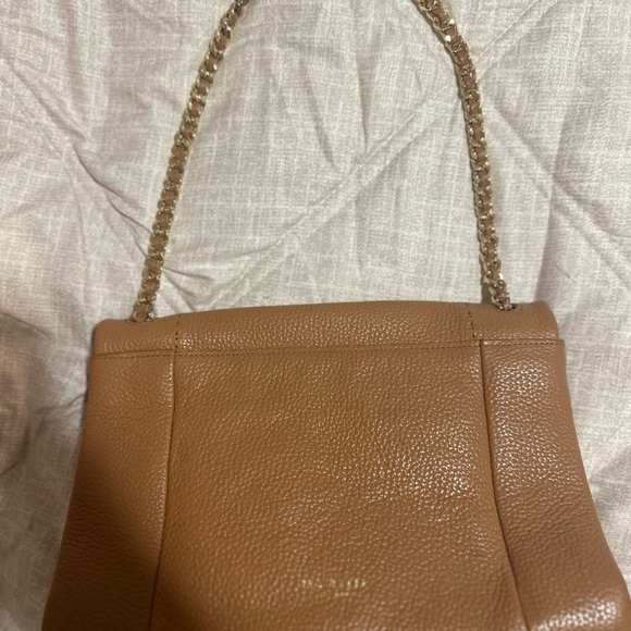 Ted Baker London Brown Gold Shoulder Bag with Chain Strap - Picture 2 of 2